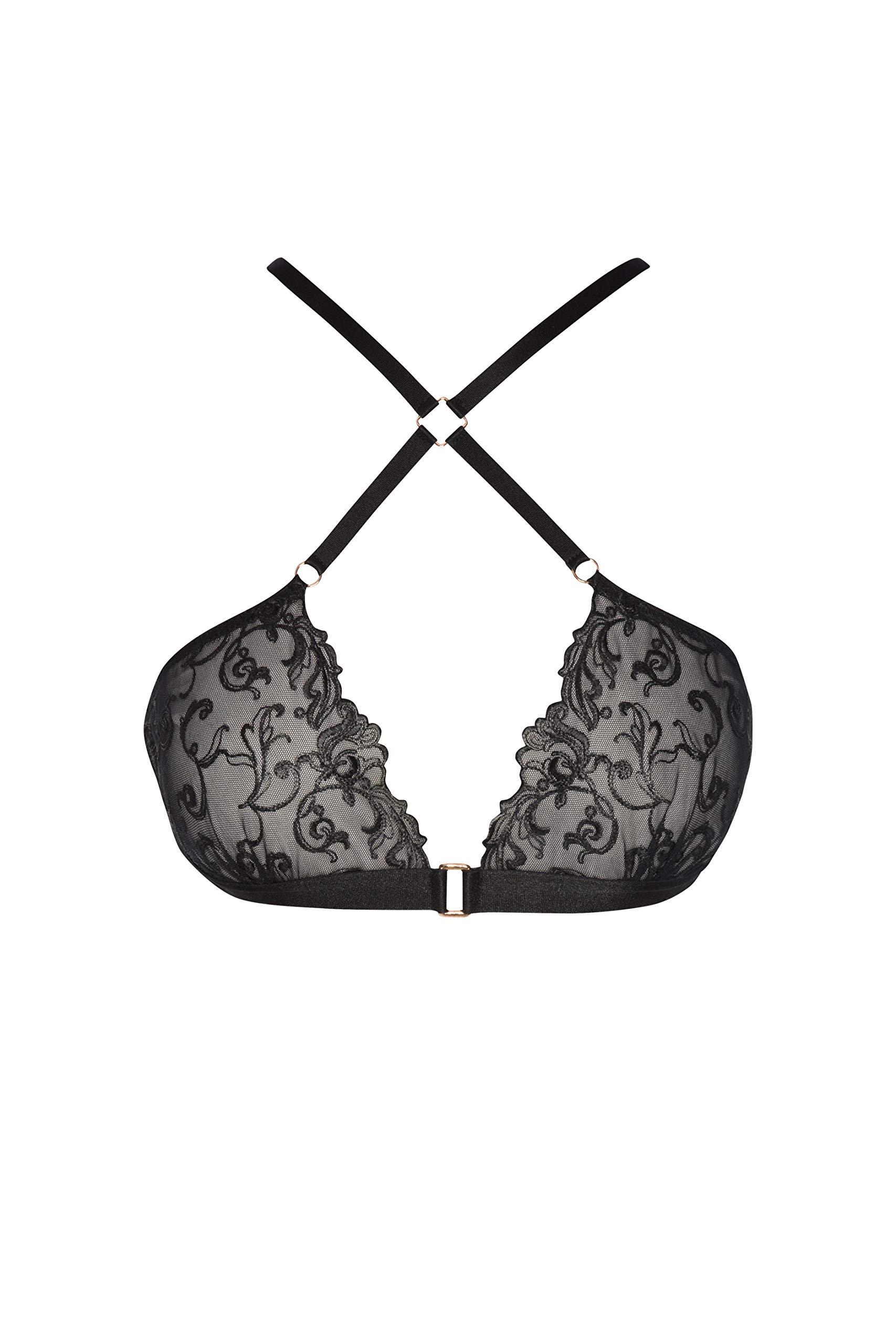 Bracli Vienna Crossed Bra Vienna-CBR Black, Plus