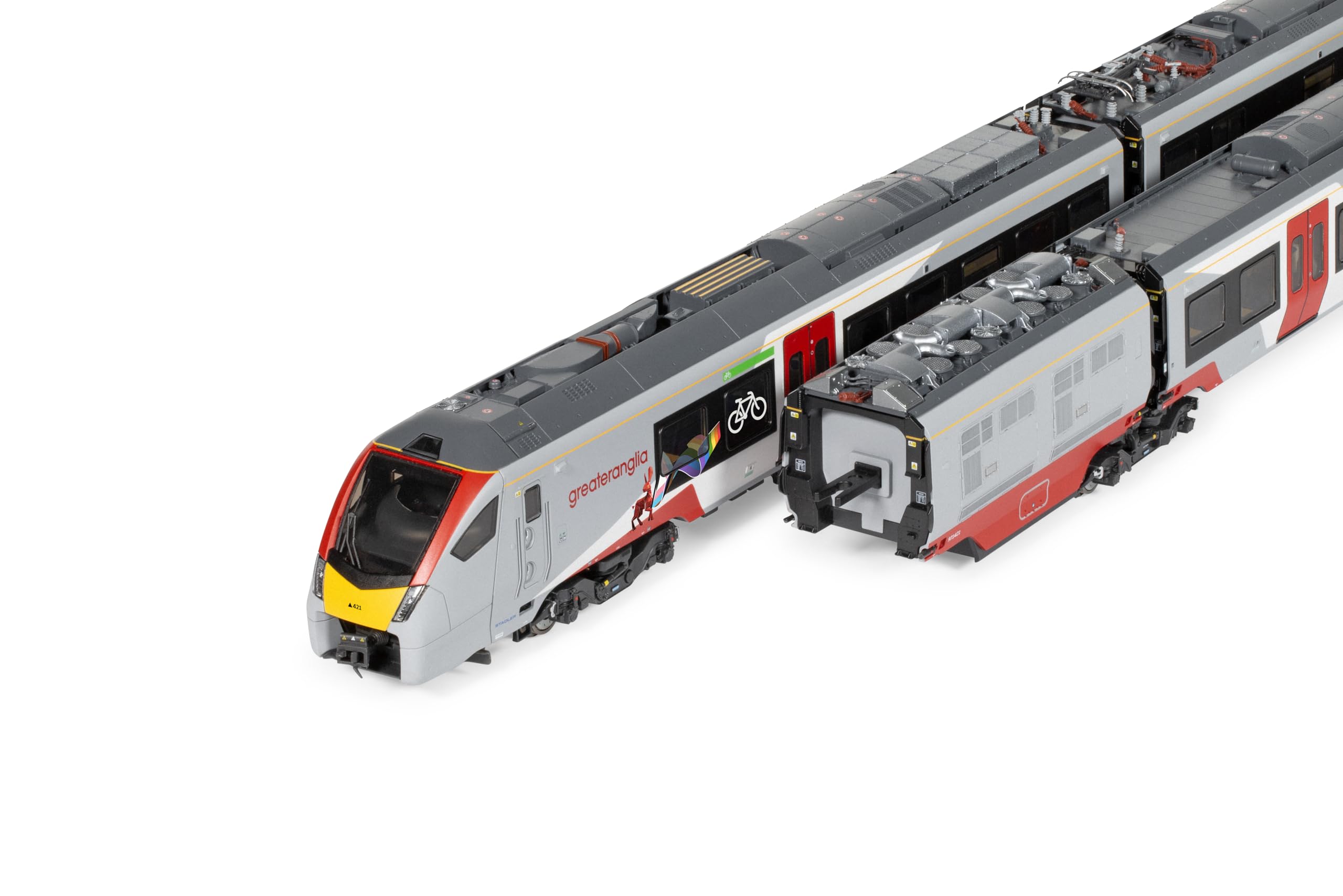 Hornby R30446 Greater Anglia Klasa 755-4 FLIRT 4 Car Pride Livery Train Pack