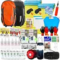 Relieved Life 防災グッズ 防災セット 1人用  オレンジ Amazon.co.jp: Relieved Life 防災グッズ 防災セット 1人用 本格