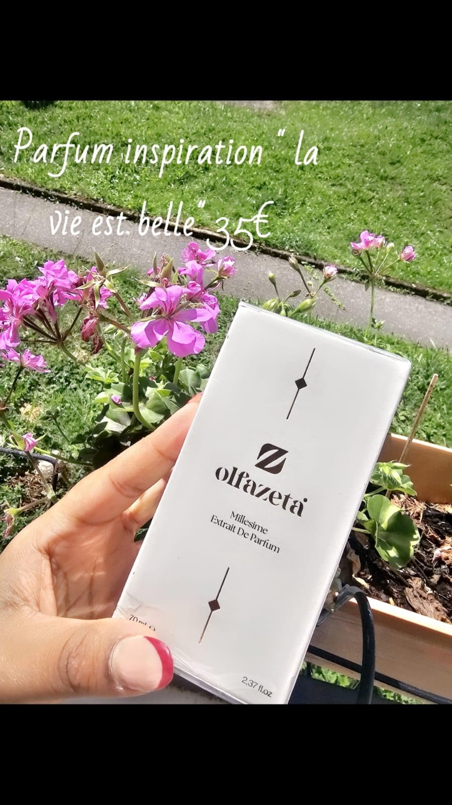 Olfazeta Extrait de parfum femme, 70 ml, avec Recharge 15 ml Offerte code 080