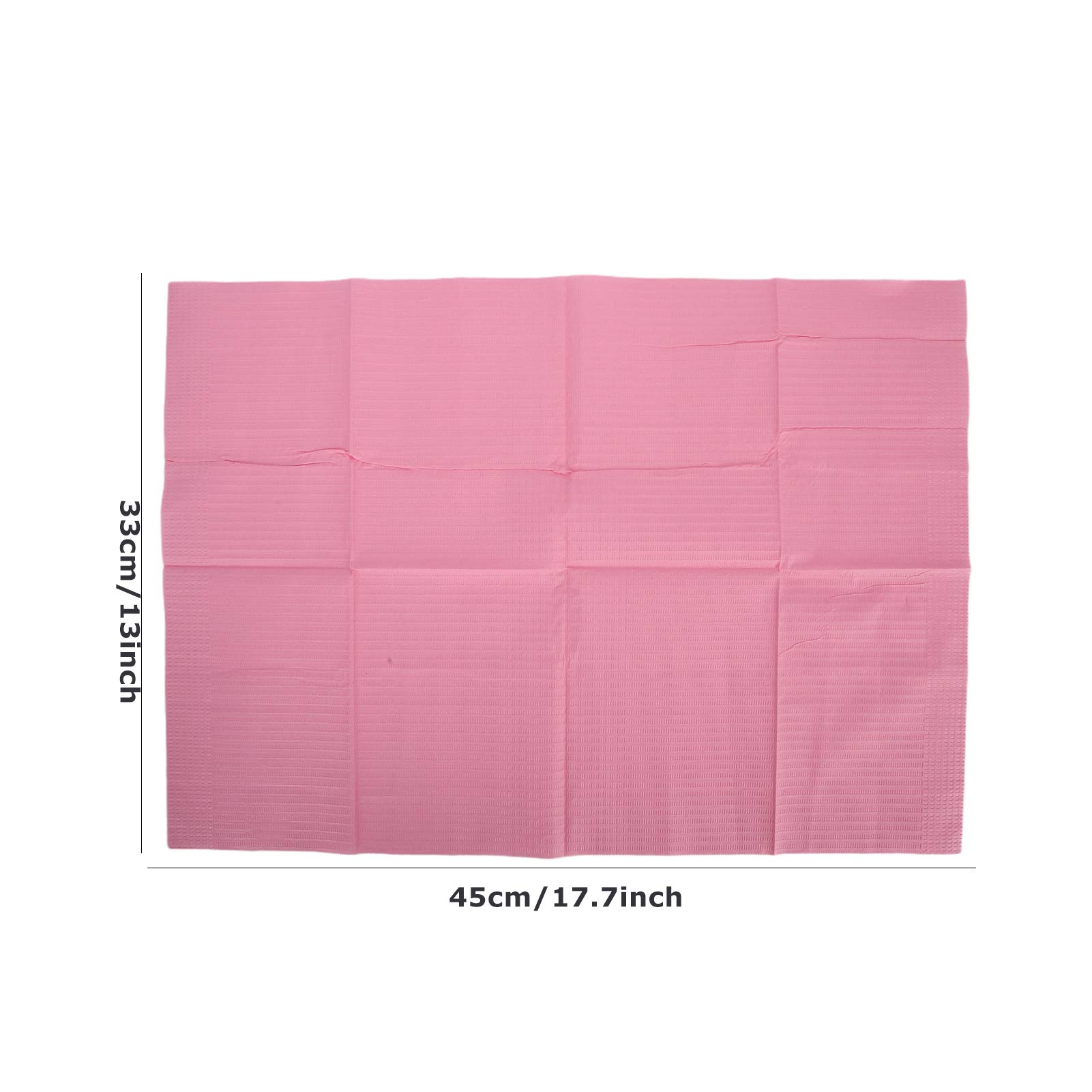 Tattoo Lätzchen, 125 Stück Einweg Dentallätzchen Wasserdichte Tattoo Abdeckung Piercing Tischmatte Nagelpapiertücher Acryl Maniküre Tücher Tischdecke Versorgungsblätte Tischdecke Clean Pad Dental Rosa