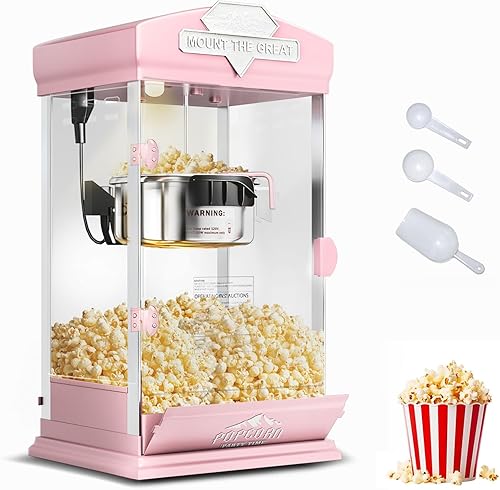 Miniatura 17 de Máquina comercial de palomitas de maíz de 12 onzas, 850 W, máquina de palomitas de maíz de cine, máquina de maíz de mesa roja con control de 3 Rojo