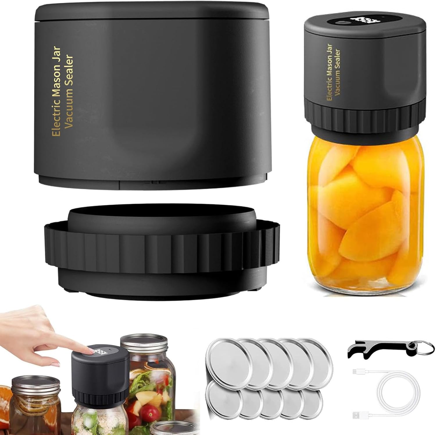 Smartsaker Jar Vacuum, Smartsaker Vacuum Sealer Jar