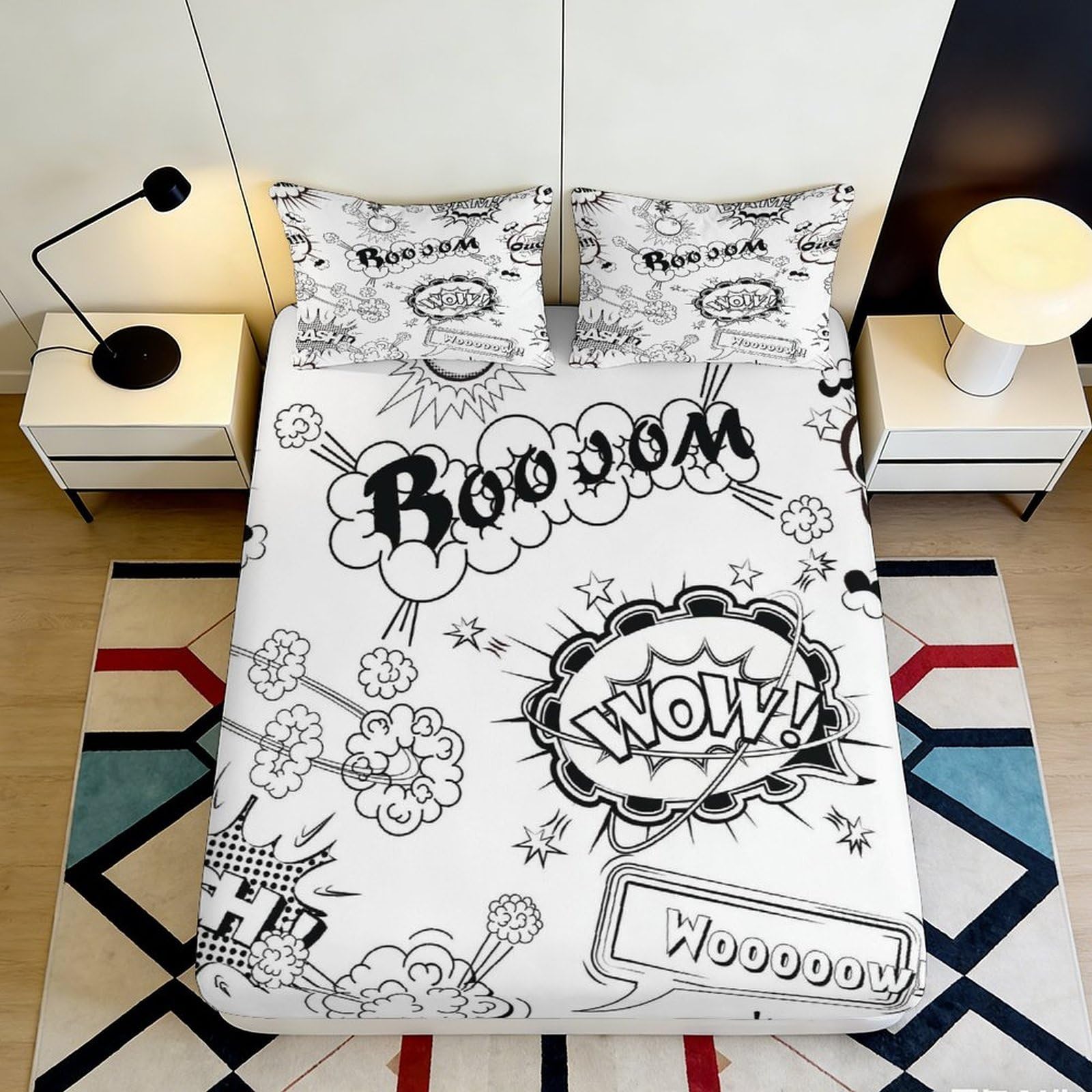 3D Printed German Shepherd Fitted Sheet Microfiber Soft Bed Cover Dog Pattern for Bedroom Guest Room Decor 90x200x25cm