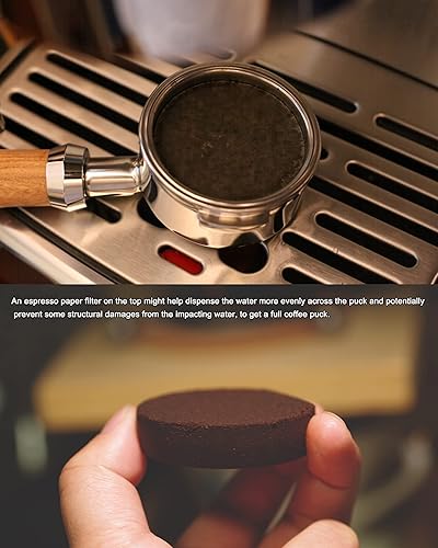 Miniatura 6 de Pantalla de disco de 2.098in con soporte para máquina de espresso Breville de 2.126in  Mantiene la pantalla de la ducha limpia  Reutilizable de