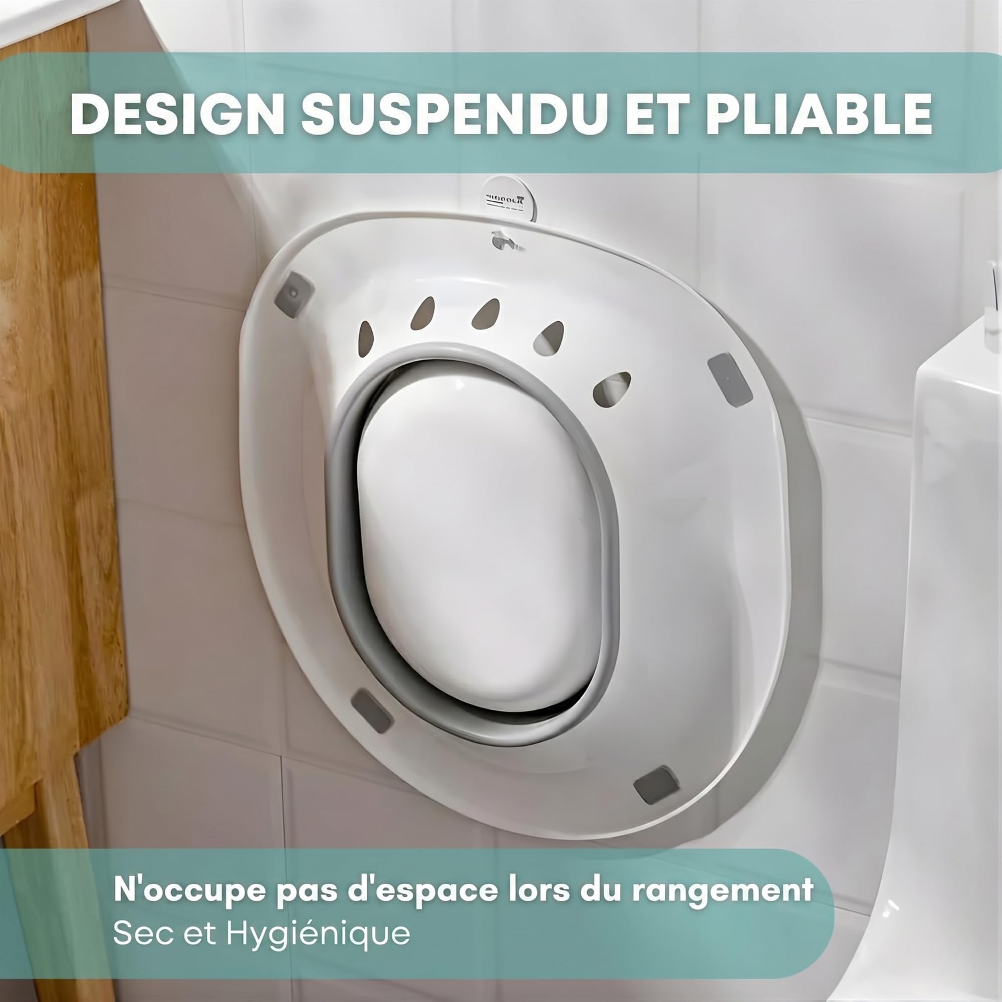 Bidet pour toilettes - Sitz Bath-Basin Hémorroïdes Bidet portable pour bain de siège adulte avec décharge pour soins post-partum, soulagement périnéal, femmes enceintes et personnes âgées