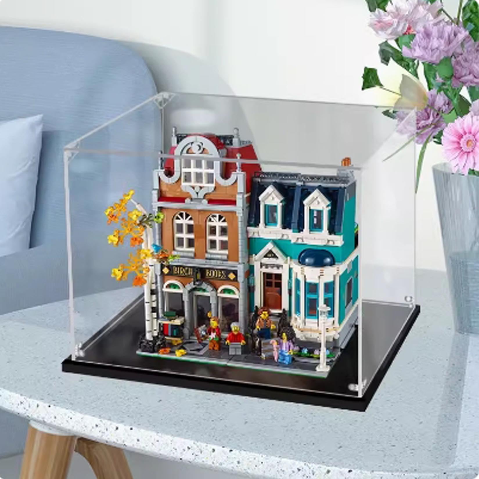 Vitrine en acrylique transparent avec éclairage anti-poussière pour travaux manuels, objets de collection et pièces d'exposition (10 x 10 x 20 cm, 4 x 4 x 8 Vitrine en acrylique transparent avec éclairage anti-poussière pour travaux manuels, objets de collection et pièces d'exposition (10 x 10 x 20 cm, 4 x 4 x 8