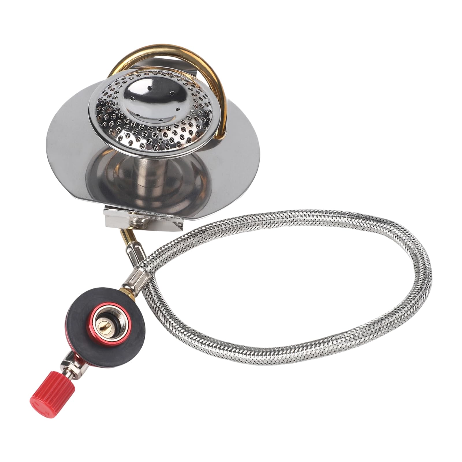 Windproof Camping Gas Stove, 3200W Stainless Steel Portable Stove for Hiking & Outdoor Cooking, Compatible for Trangia