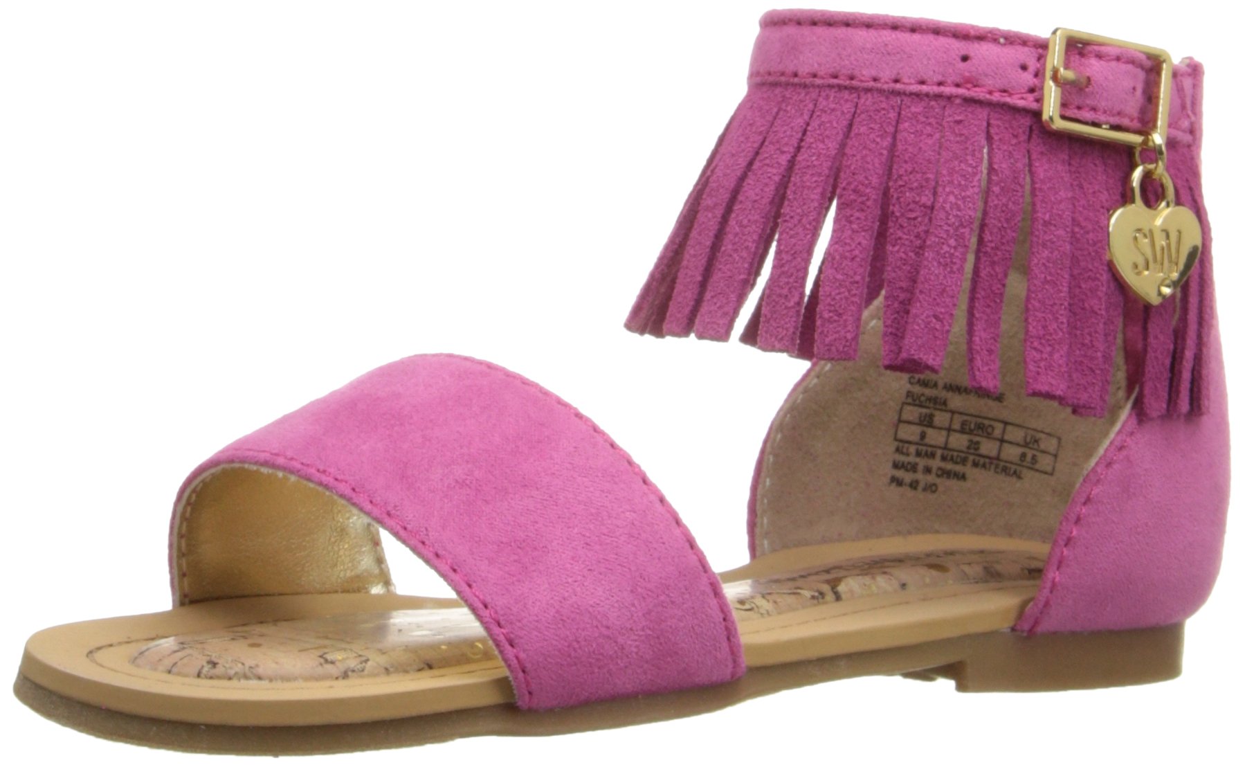 Stuart Weitzman Camia Anna Fringe Boho Low Sandal Toddler Little