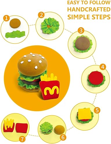 Miniatura 9 de Sago Brothers Arcilla seca al aire 24 colores arcilla modeladora de juguetes para niños 3 años de edad kit de arcilla de moldeo sin ensuciar modelo