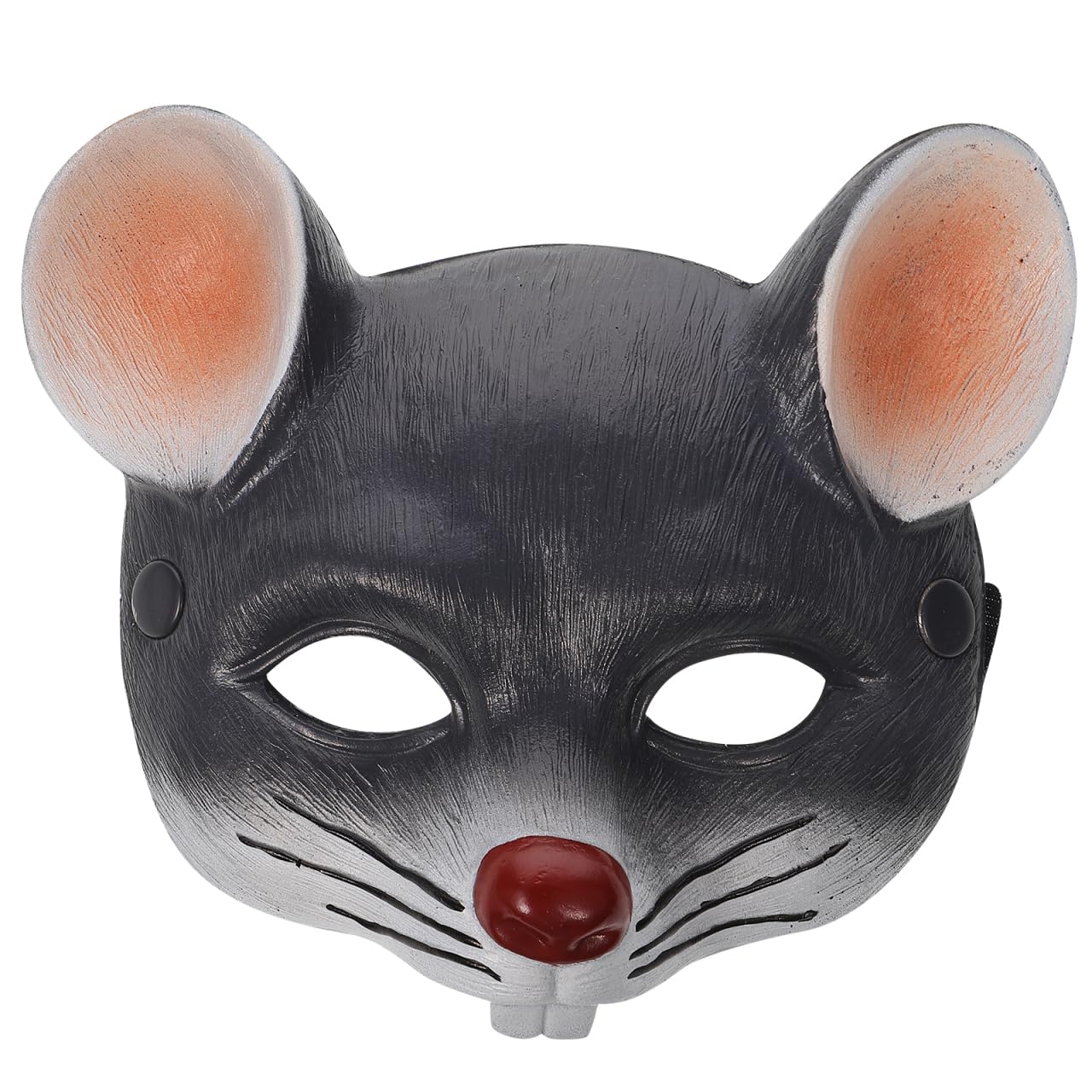 jojofuny Grey Rat Mask: 3D Scar Rat Head Mask Half Face Animal Mouse Costume for Halloween Carnival Masquerade Cosplay Party Props