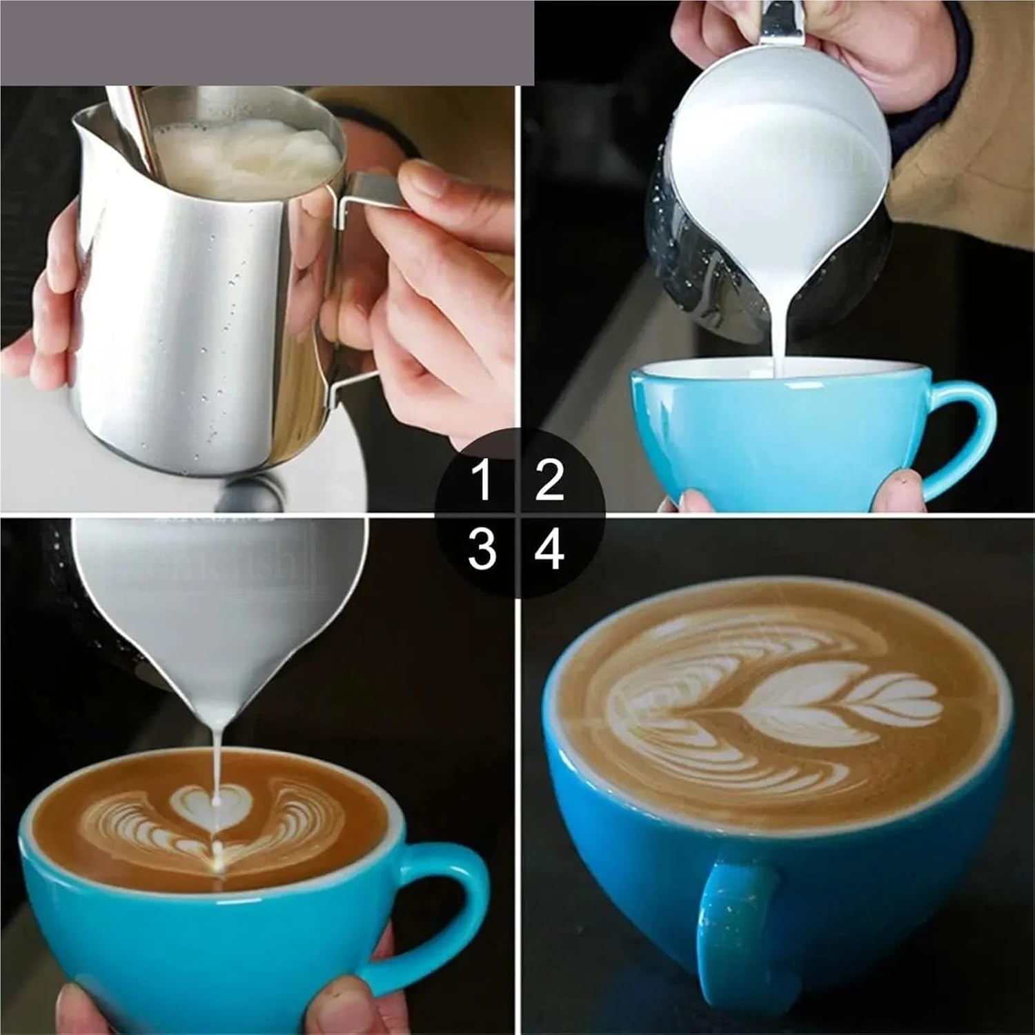 150/350/600ml Milk Jugs Fashion Stainless Steel Craft Frothing Pitcher Coffee Latte Art Jug Mug Cup