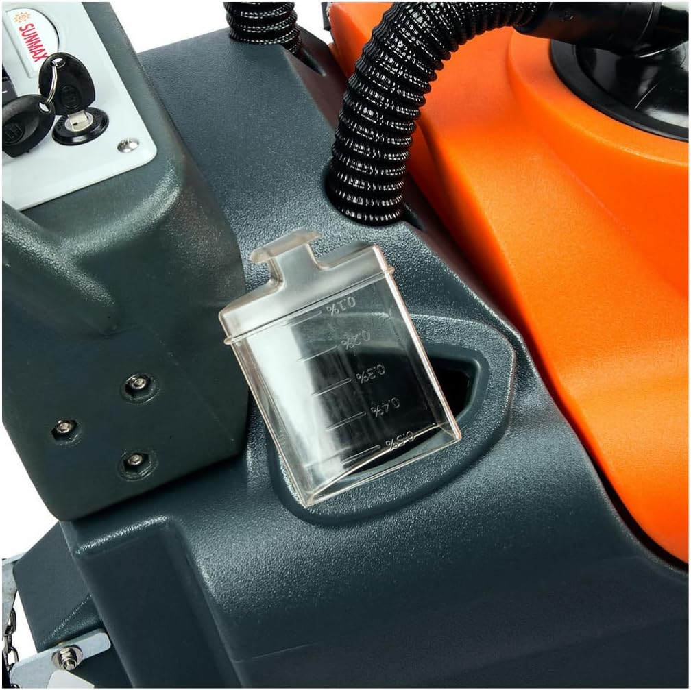 22" Walk-Behind Commercial Floor Scrubber Dryer, 13.2/14.5-Gal Dual Tanks, 3.5-Hour Fast Charging, Up to 5 Hours Runtime, 31" Squeegee, Cordless Hard Floor Cleaner