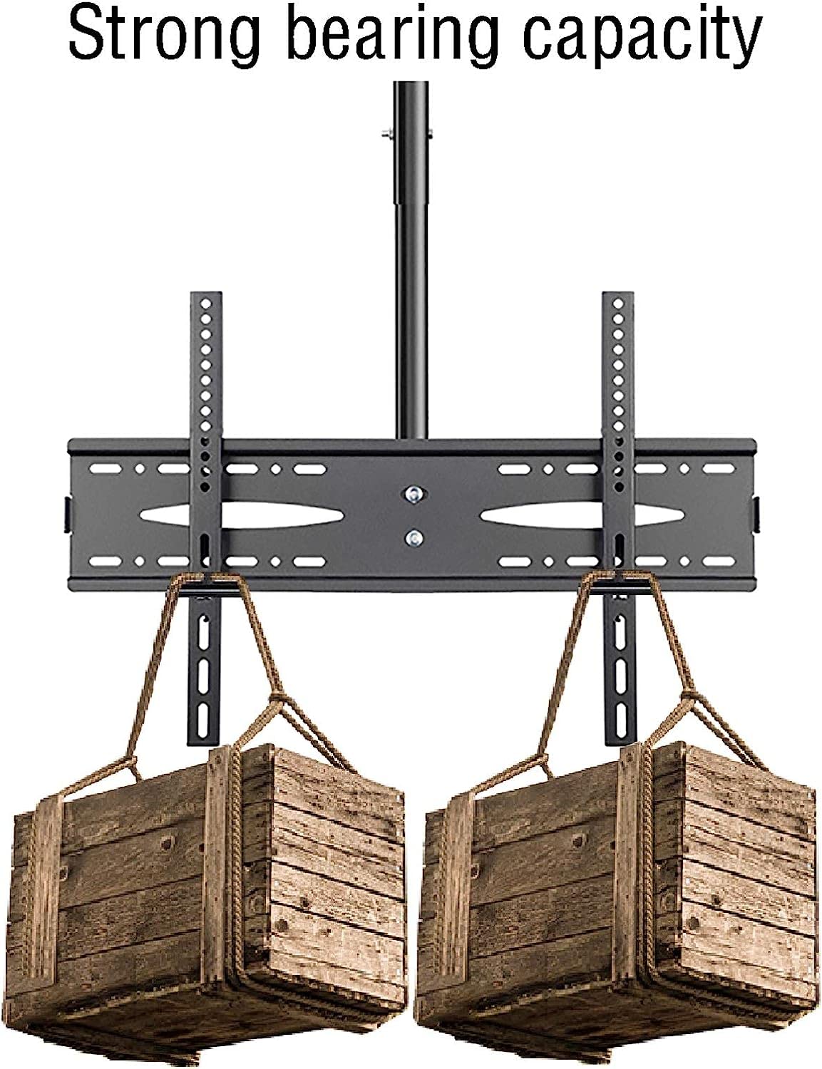 Supporto per TV regolabile in altezza, staffa girevole a soffitto per TV a schermo piatto 45-60 fino a VESA 680 x 450 mm