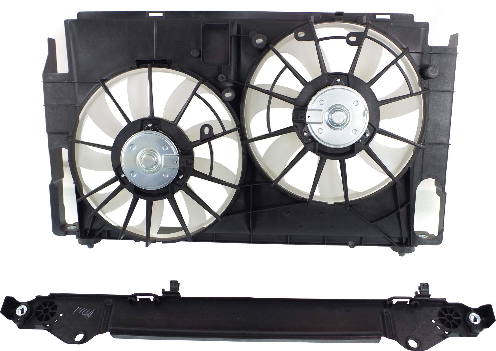 Conjunto Doble Ventilador Radiador Con Cubierta Para Toyota RAV4 2013-2019 2.5L, Reemplazo Directo, 1 Año Garantía