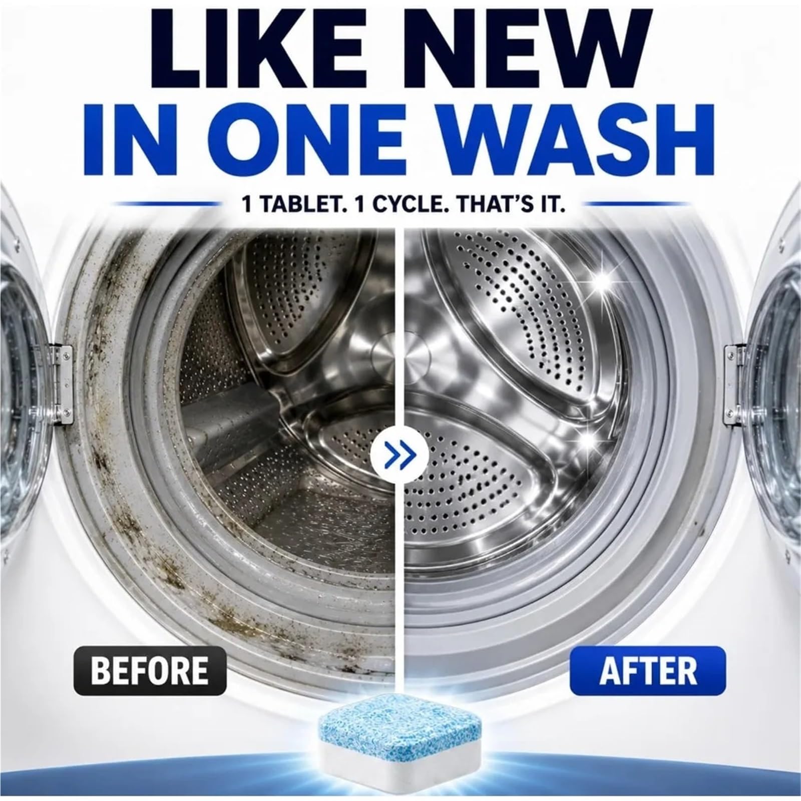 washing machine cleaner tablets Tiefenreinigendes Waschmaschinenreiniger-Tablet