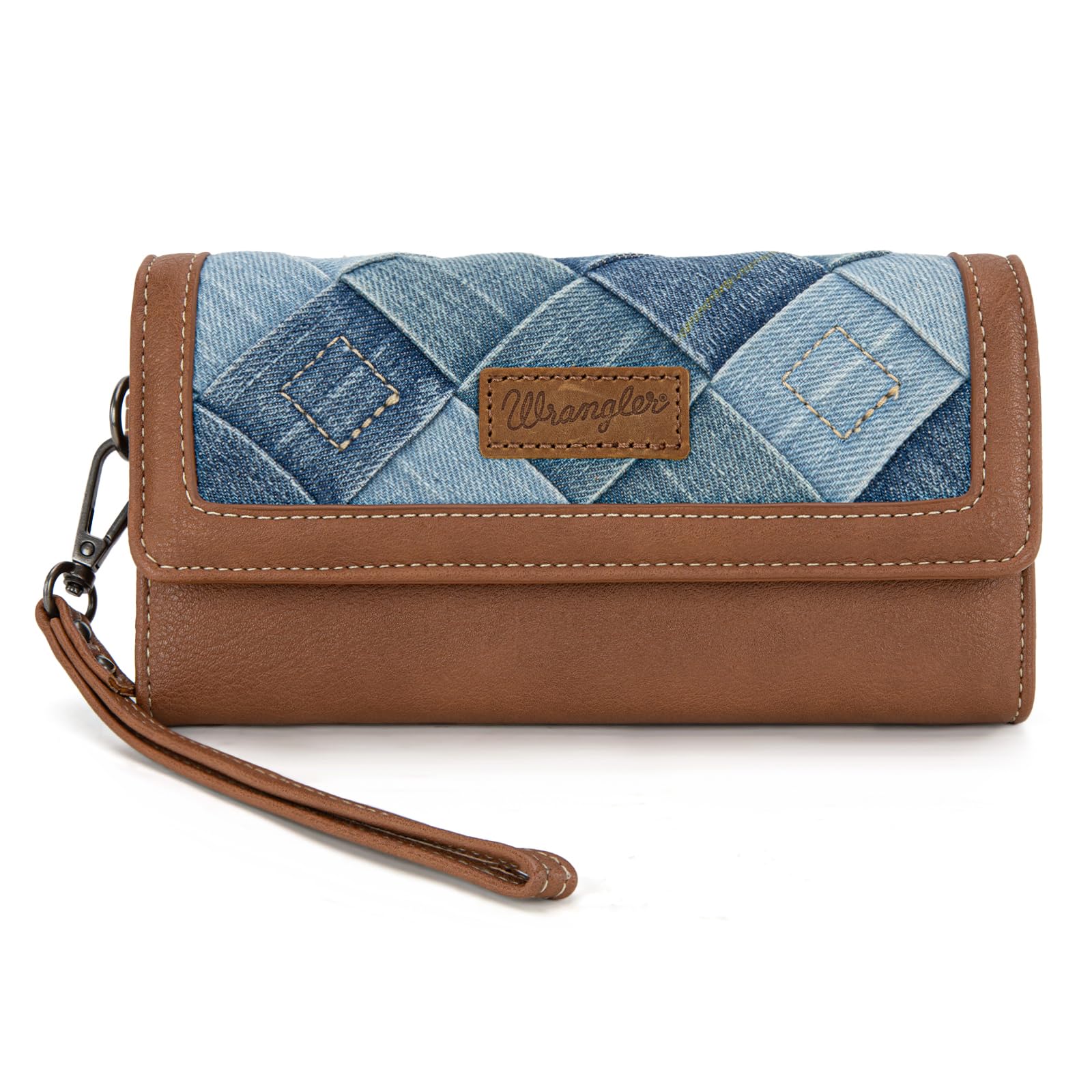 Montana West X Wrangler Wallet Wristlet Large Phone Wallets for Women Wallets, Card Cases &amp; Money Organizers Ladies Female Travel Clutch Wallet with Coin Purse