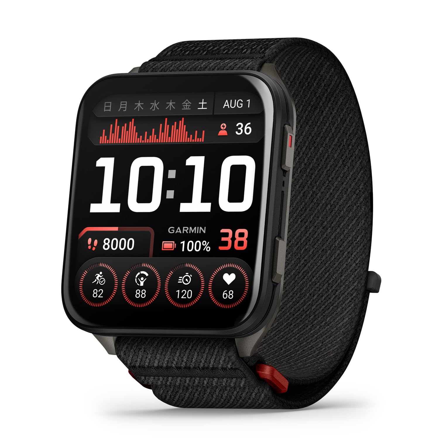 GARMIN(ガーミン) Venu X1 Black スマートウォッチ 大画面デ…