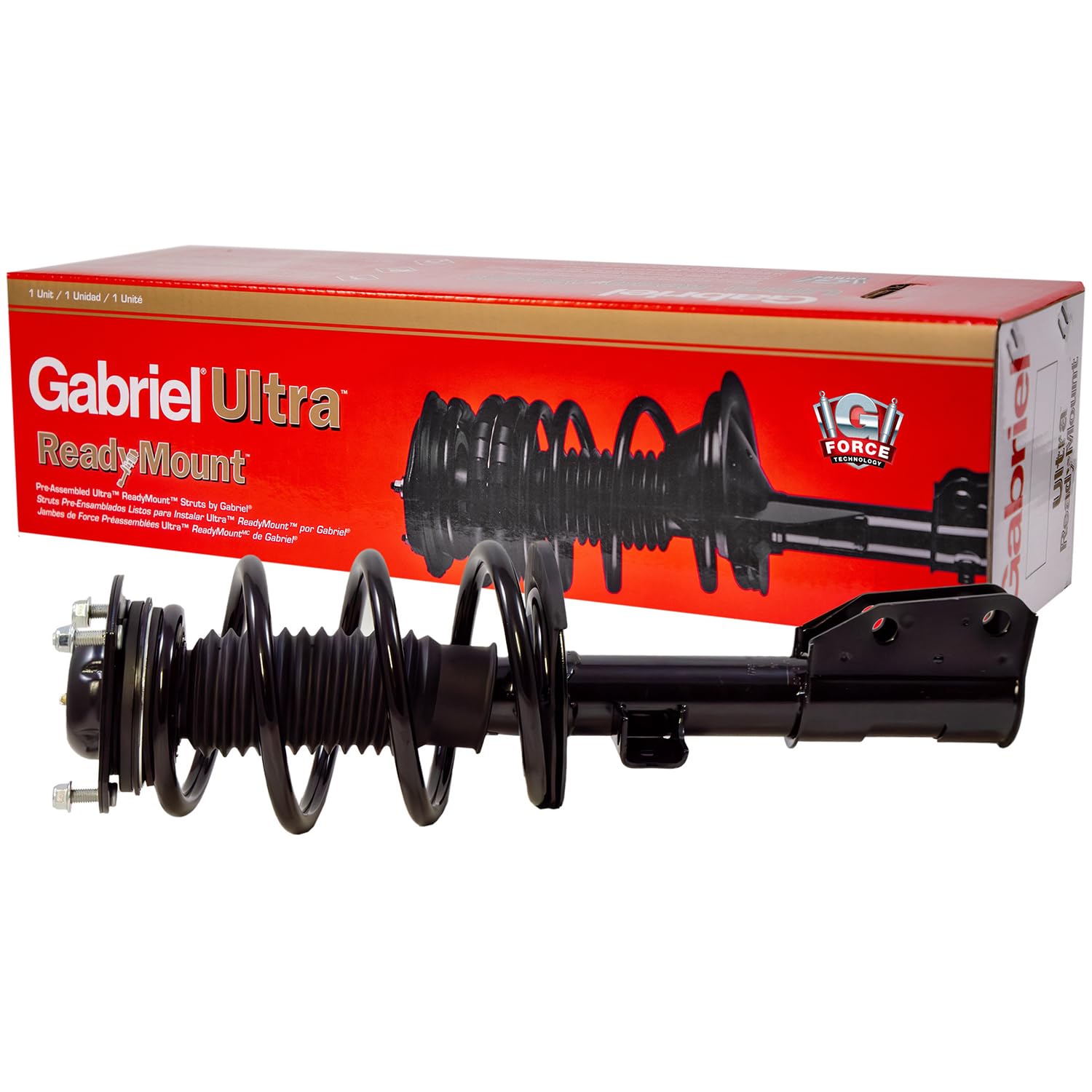 Gabriel G57109 Ultra ReadyMount Front Complete Strut Assembly for 08-12 Buick Enclave AWD; 09-12 Chevrolet Traverse AWD; 07-12 GMC Acadia AWD; 07-10 Saturn Outlook AWD (1 Pack)