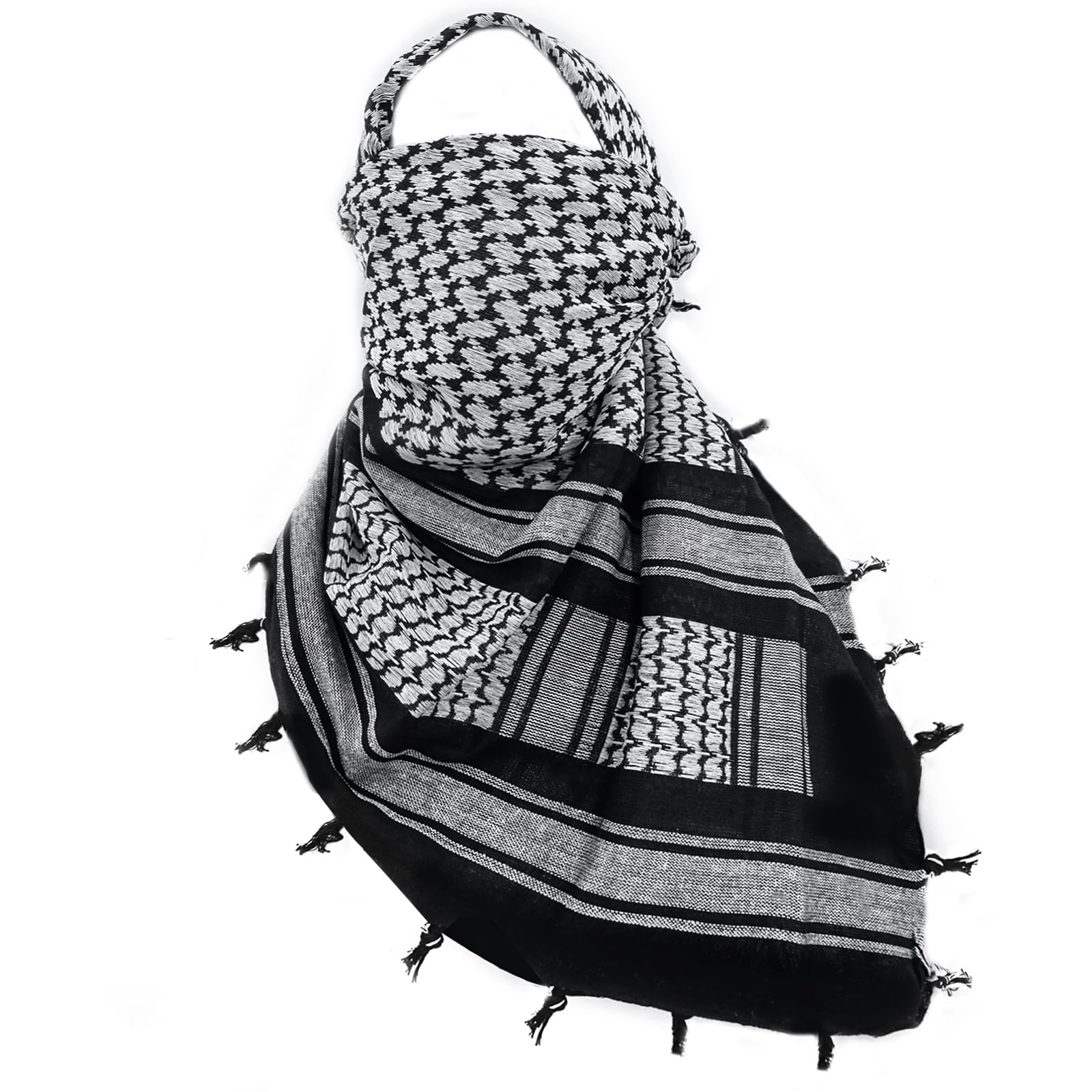 Cotton Shemagh Tactical Military Scarf Palestine Scarf for Men&Women