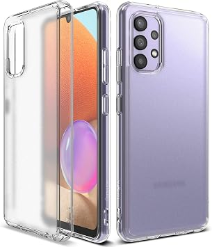 Ringke Fusion Compatible with Samsung Galaxy A32 LTE Case Frost Satin Textured Back LTE / 4G Version - Matte Clear