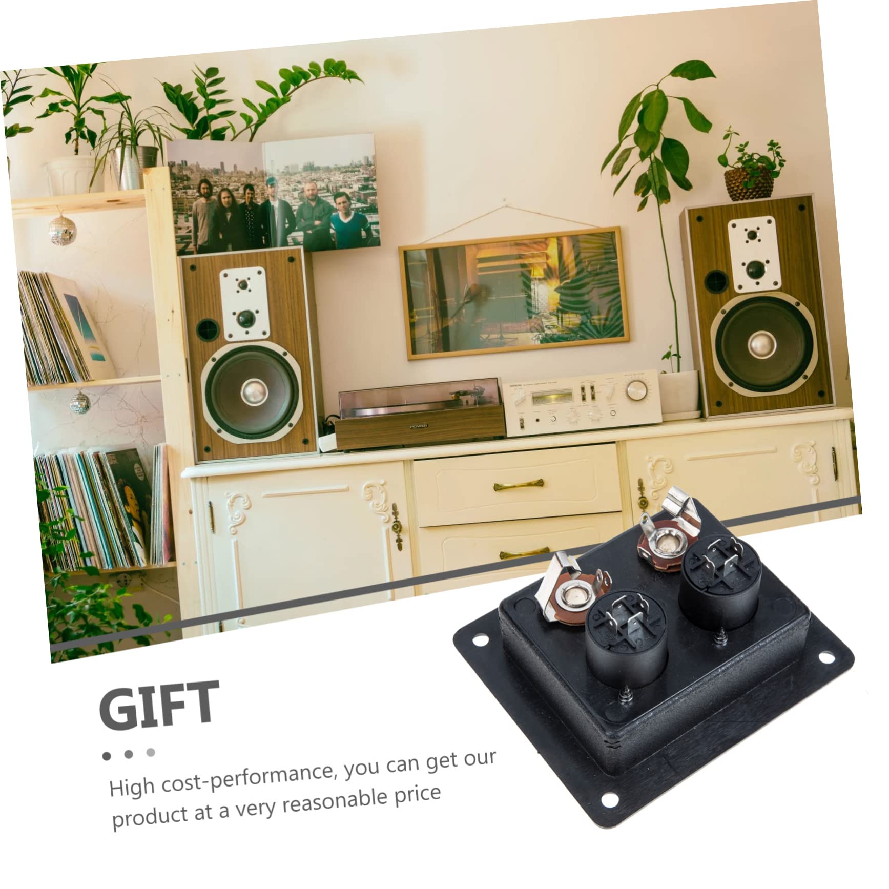 VOSAREA Simple Loudspeaker Connector Wiring Board Accessory for Easy Installation Loudspeaker and Subwoofer Boxes for Office and Event Use