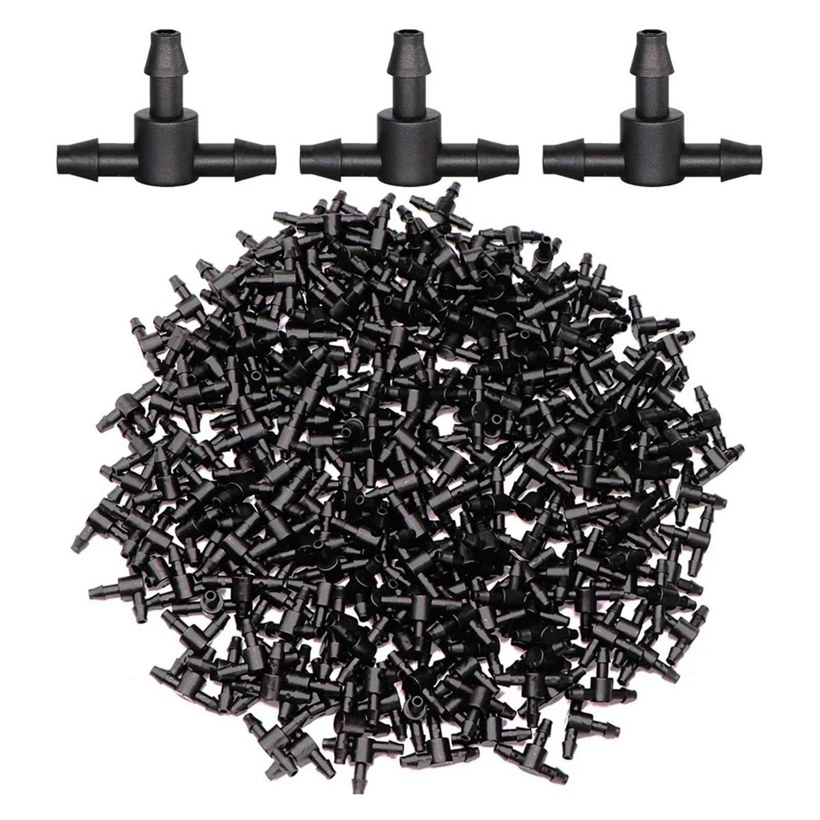 10-1000 pezzi Connettore for irrigazione a goccia da giardino for tubi 1/4'' Accessori for flessibili Giunti a T con spina a croce Adattatori for spine inglesi(K,200PCS)