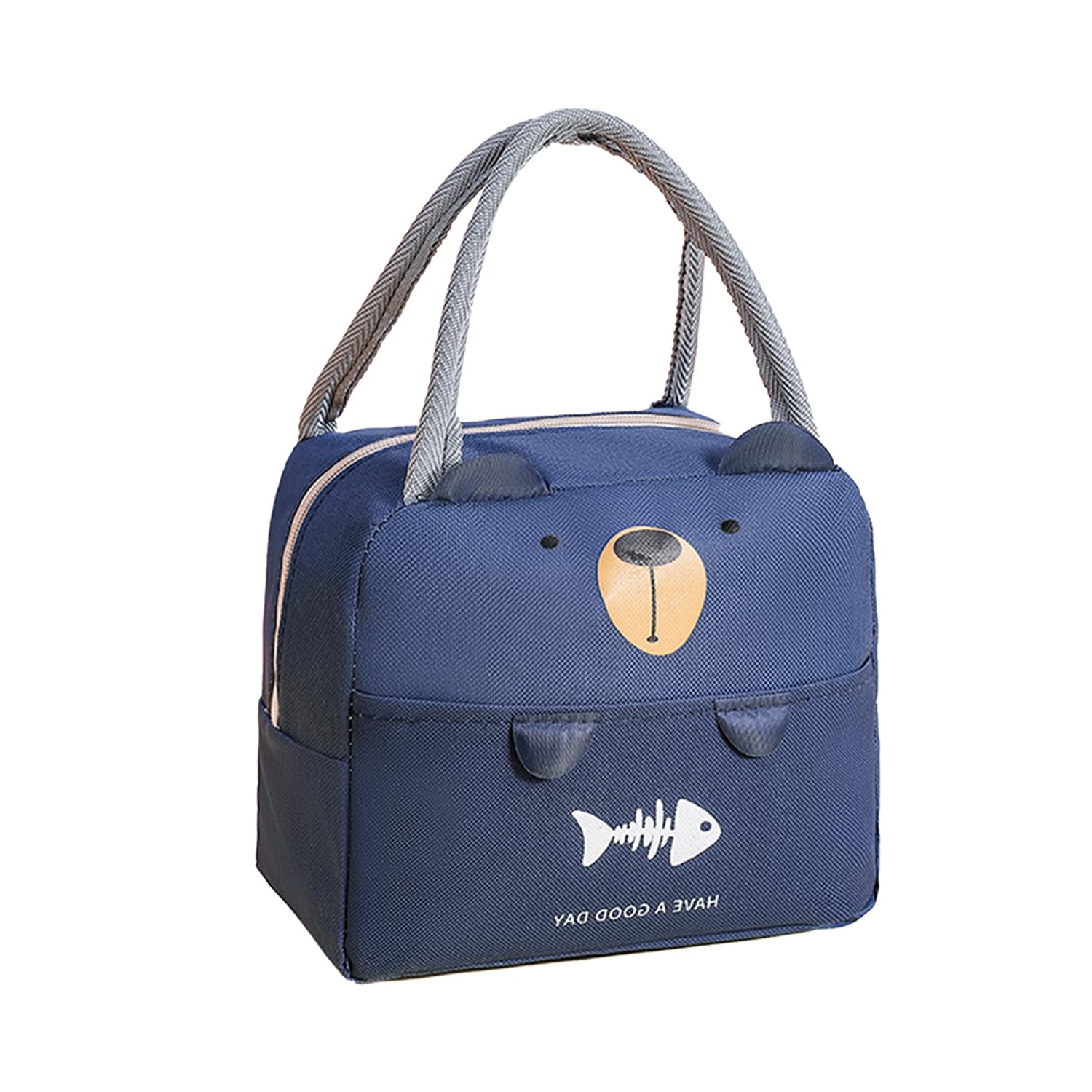 Kuber Industries Pack of 3 Lunch Bag | Lunch Bag for Office | Lunch Bag for College | Reusable Lunch Bag | Lunch Bag for Adults | Tiffin Lunch Bag with Handle | Printed | LYN05-NVY | Navy Blue (B0D1VMMQZL) Amazon Price History, Amazon Price Tracker
