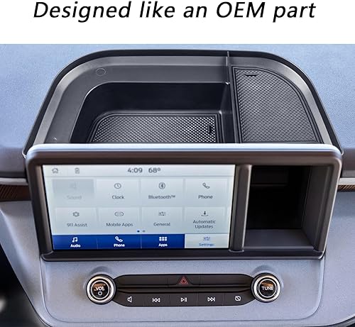 Miniatura 2 de EDBETOS Maverick Bandeja de tablero compatible con accesorios Ford Maverick 2022-2023 2024 XL XLT Lariat Pickup Truck consola central de tablero de