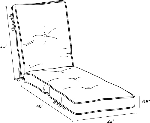 Miniatura 3 de Arden Selections Cojín moderno de felpa para exteriores, 76 x 22 pulgadas, repelente al agua, resistente a la decoloración, cojín copetudo para