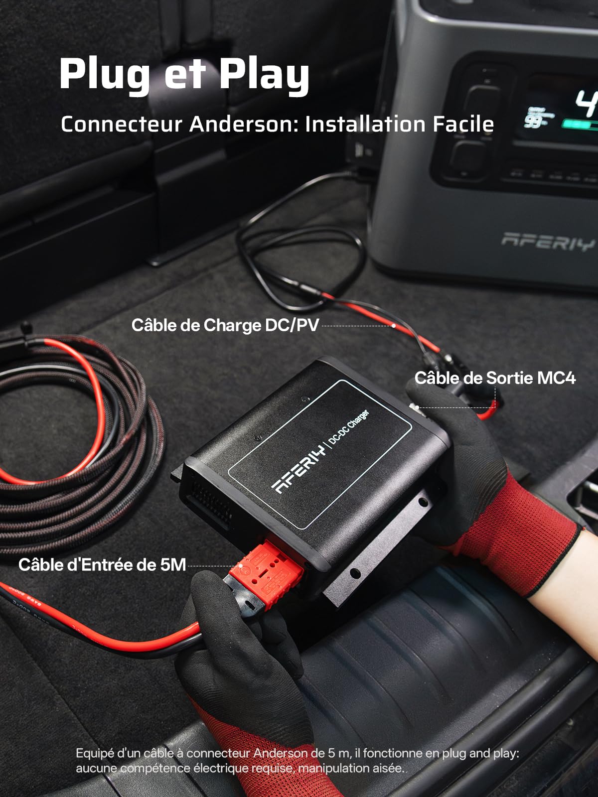 AFERIY P280 Station Electrique Portable 2800W, avec Chargeur de batterie 580W, P280 Ensemble - Generateur Electrique Portable avec Chargeur Rapide DC-DC pour Usage Domestique/Camping/Panne de Courant