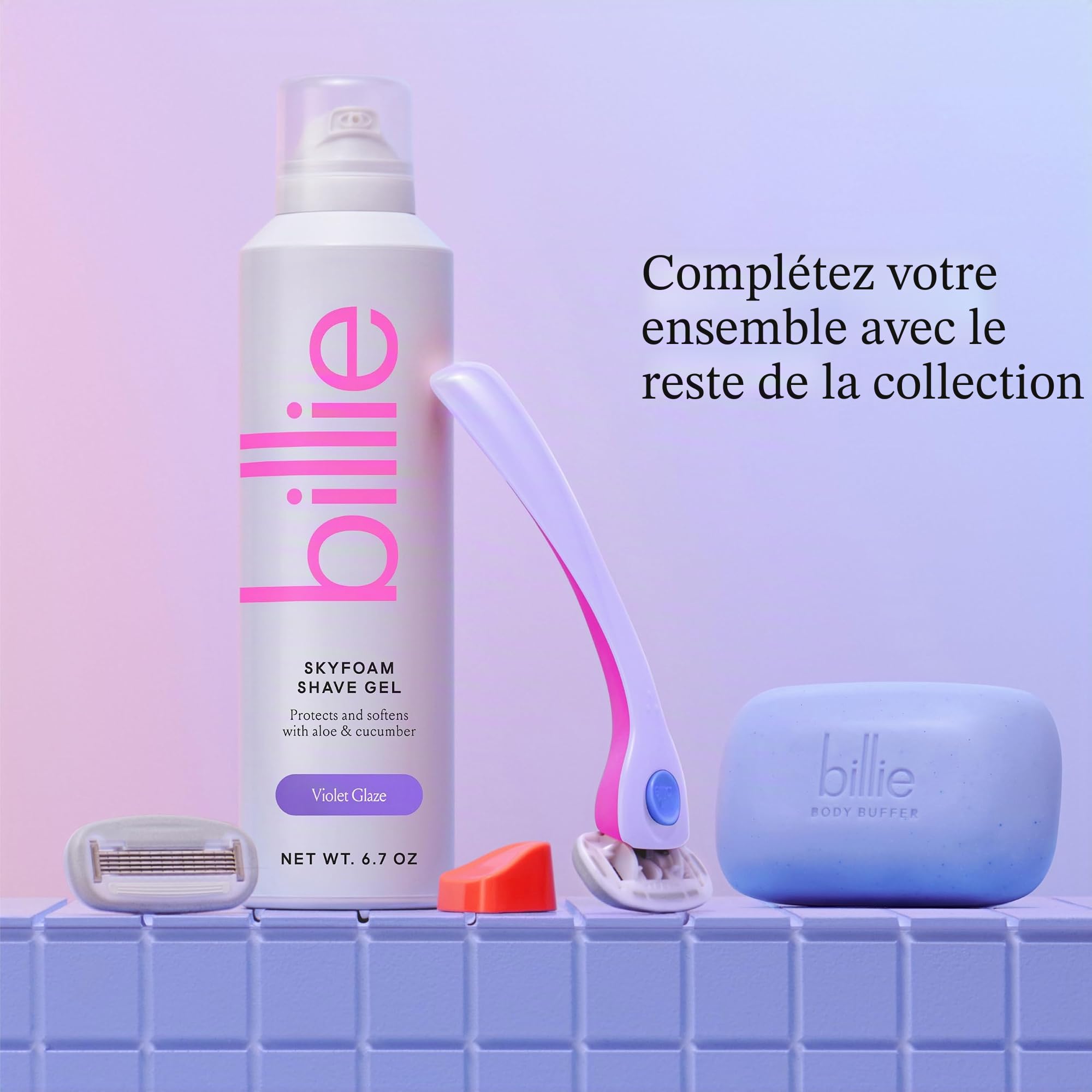 Billie Lot de 8 cartouches de rechange pour rasoir à 5 lames pour femme
