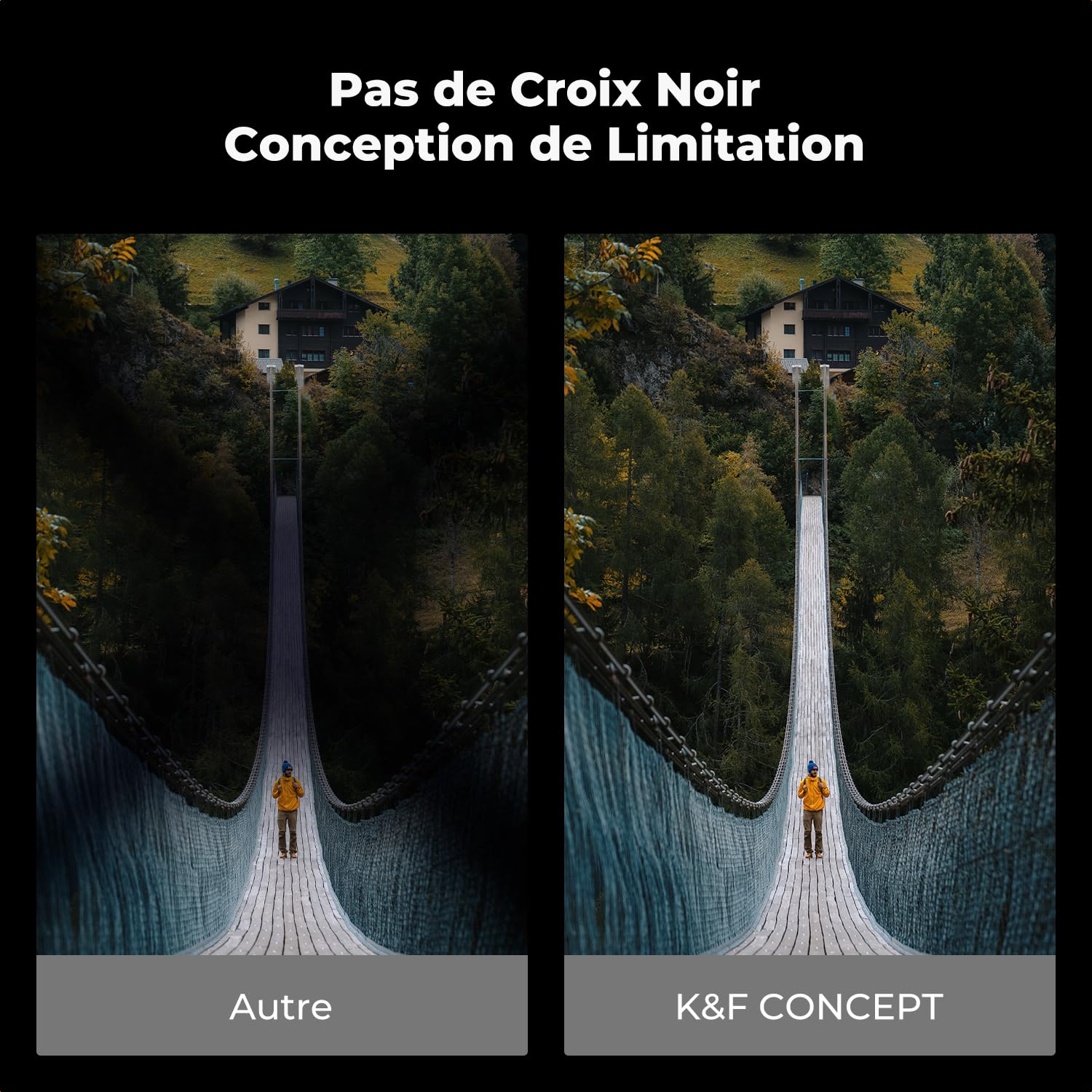 K&F CONCEPT Filtre ND2-32 82mm Variable en Cuivre sans Croix 1-5 f-Stops | Durable,Solide,Nano-revêtement,HD,Imperméable à l’eau, Résistant à l’huile et aux rayures,FN902