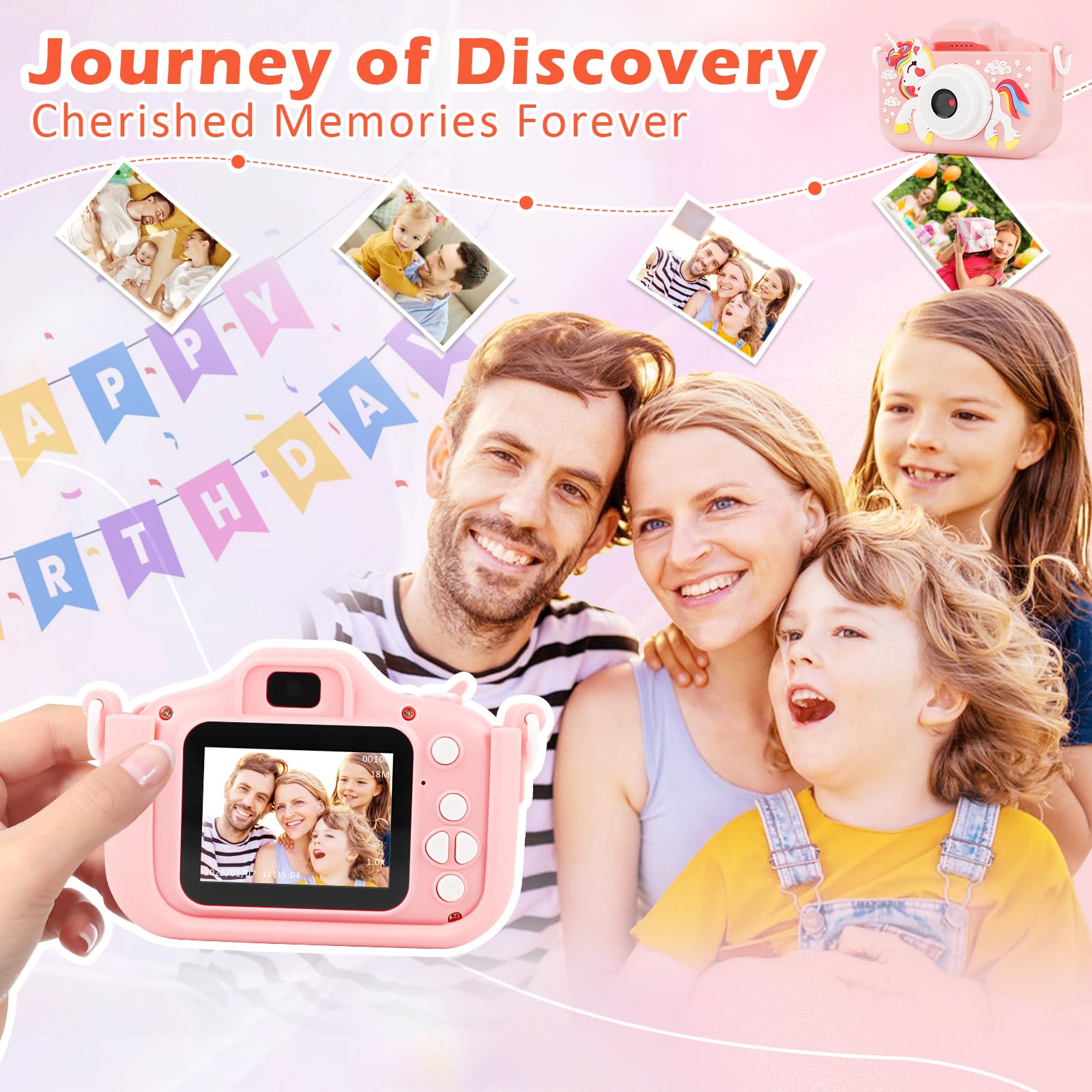 Mini Ricaricabile Fotocamera Digitale, MXTIMWAN 1080P HD Videocamera, 2,0 IN Schermo Fotocamera Digitale, HD Selfie Fotocamera 32G