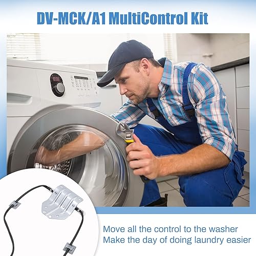Miniatura 8 de Kit de conexión DV-MCKA1, kit multicontrol de lavandería compatible con lavadora y secadora de carga frontal Samsung o kit de control múltiple