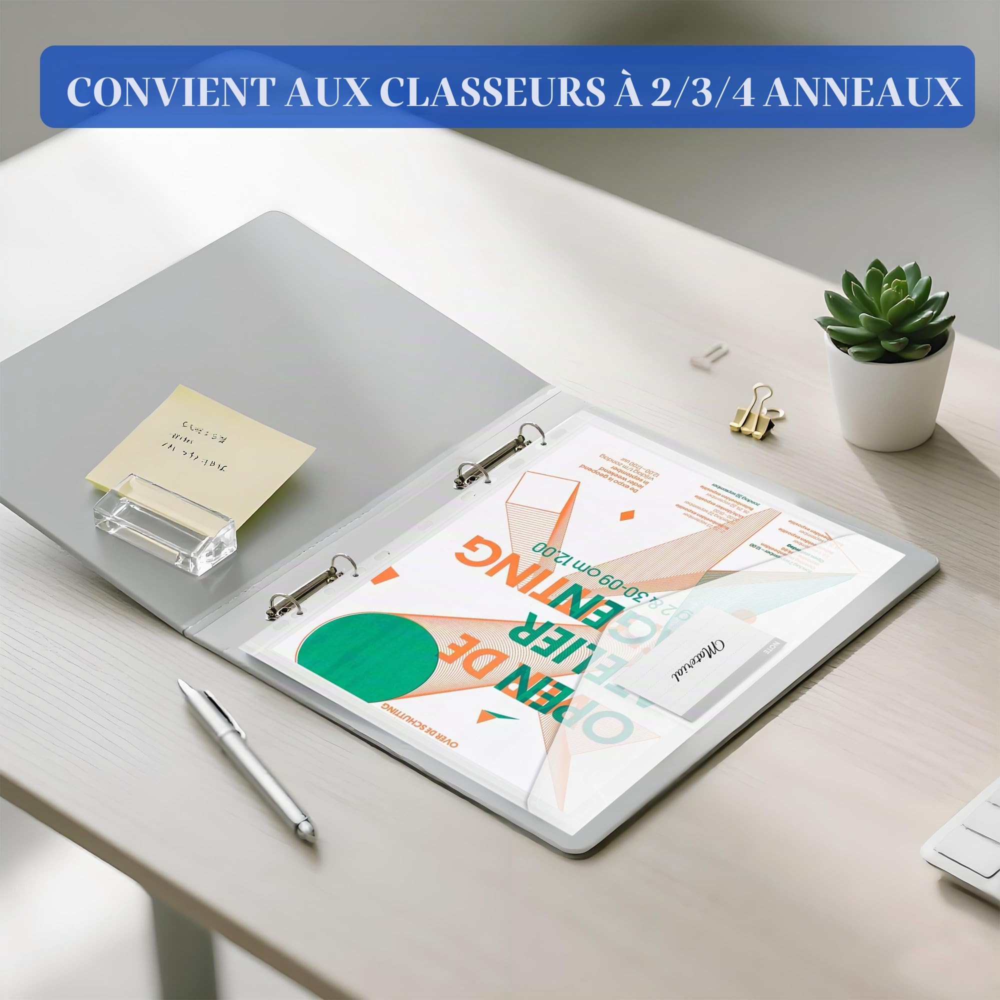Lot de 30 Pochette Plastique Document A4, Pochette à Bouton Pression, Pochettes Classeur en Plastique A4 Transparente, Porte Document, Chemise Plastiques Transparents - 30.5 * 24CM