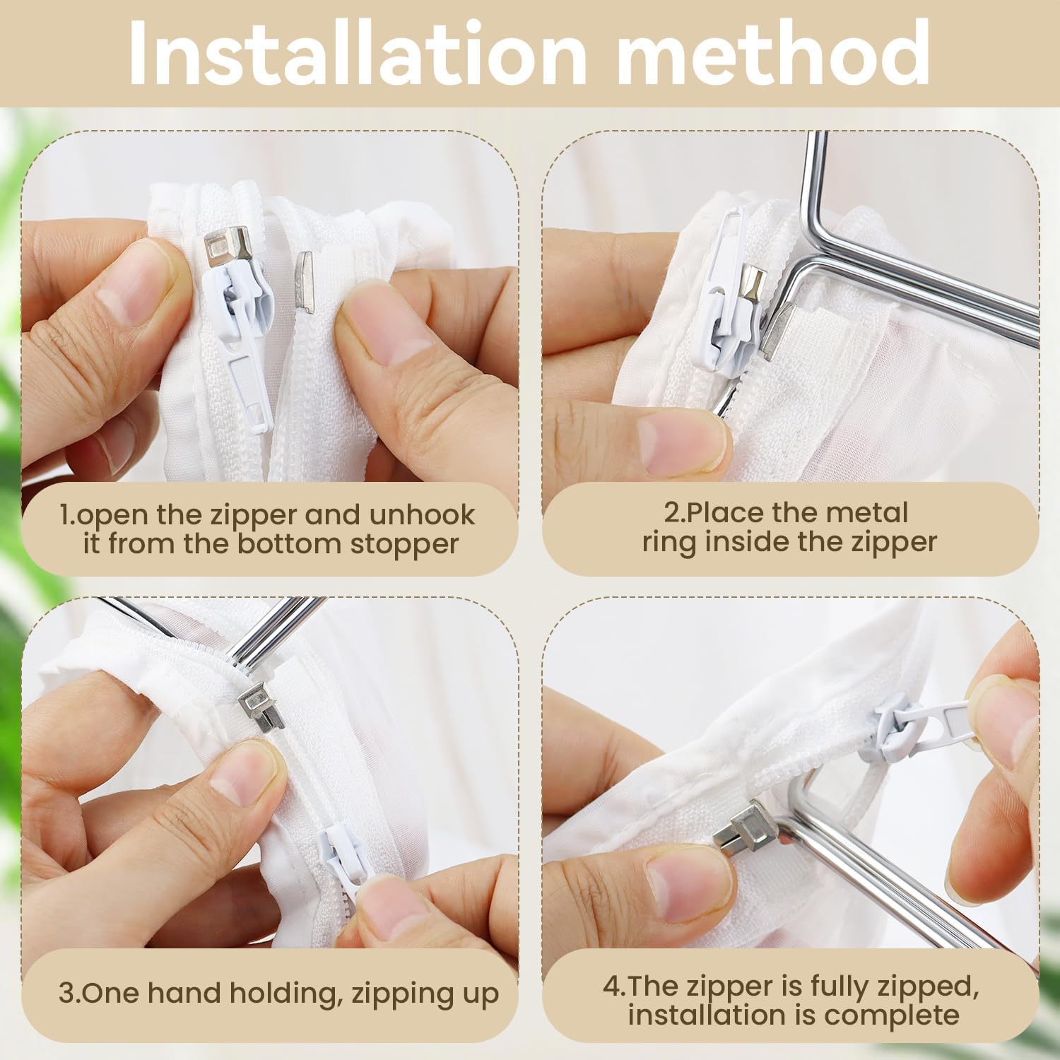 Small Ultra Fine Mesh Strainer Bags, Reusable with Stainless Steel Handle