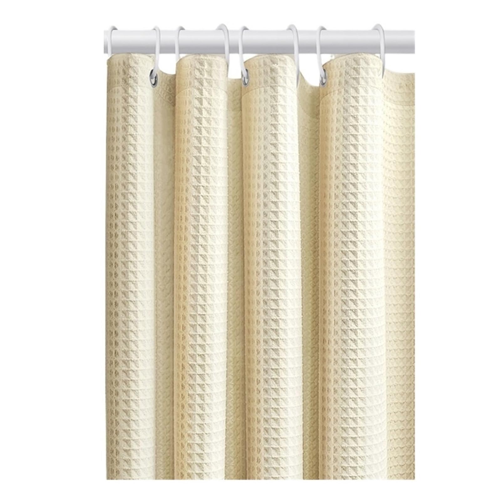Rideau de douche jaune uni pour illuminer les petites salles de bain et toilettes
