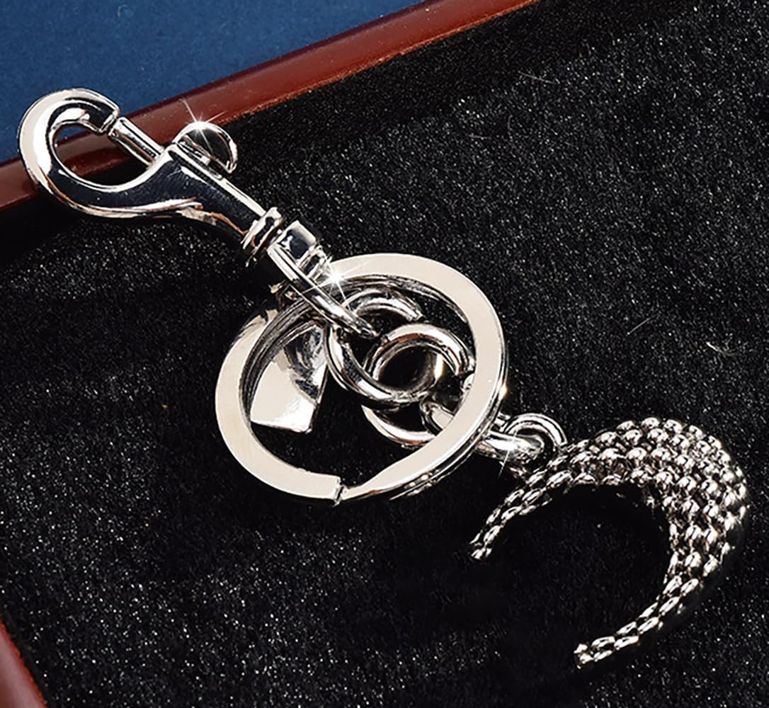 Cute Bag Charms,Handbag Charms for Purses,Snake Printed Letter Keychain,Gift for Women Car Key Accessories - Image 4