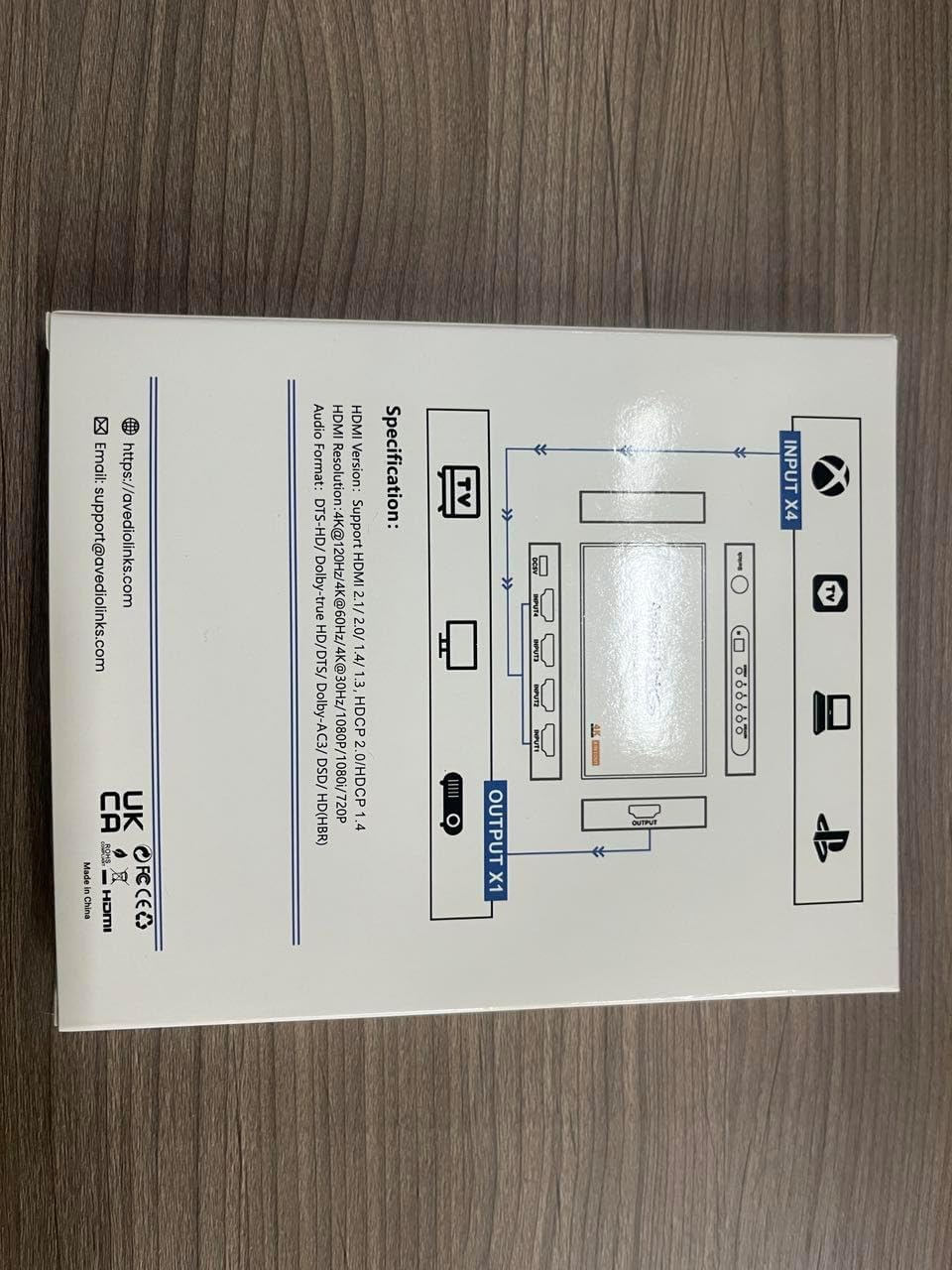 พอร์ตอินพุตไฟ DC5V