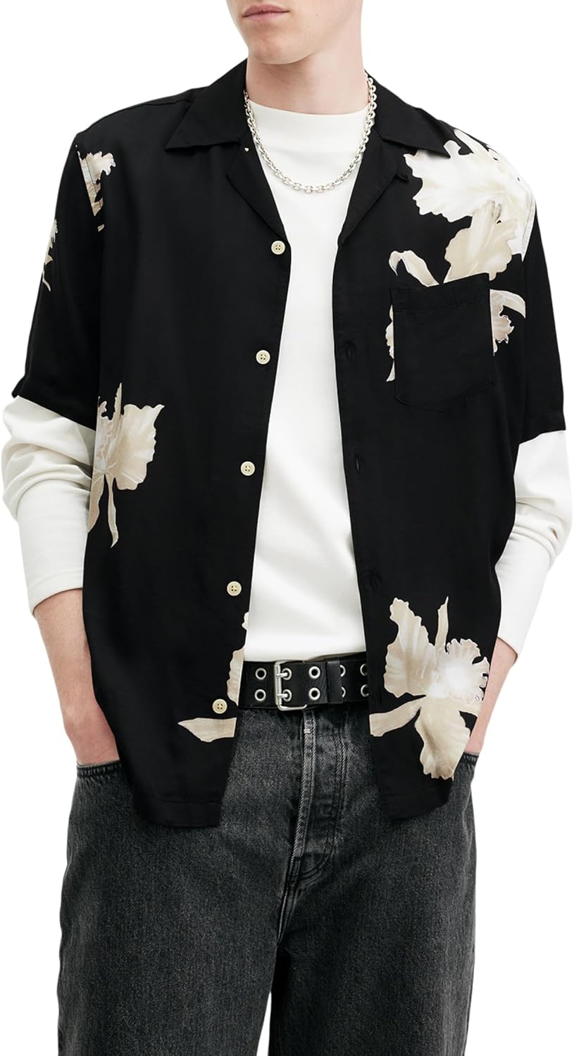 AllSaints Men's Lachaise Short Sleeve Shirt