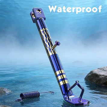 Motorcycle Side Stand, 9.84 Anti-Tip Motorcycle Parking Stabilizer, Heavy Stable Non-Slip Motorbike Side Stand Modification Accessory, Universal for Most Motorcycles
