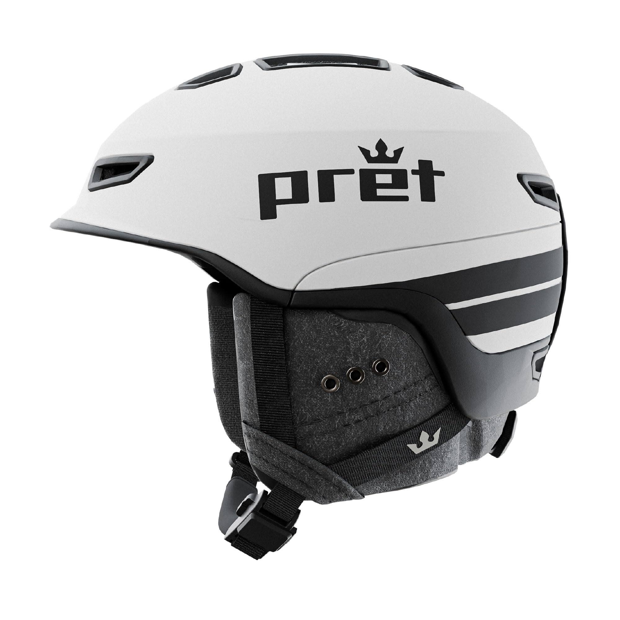 PRET Fury Ski & Snowboard Snow Helmet | Level C Ventilation | MIPS Impact Protection | Ripcord360 Fit & Fidlock Buckle