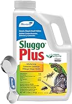Monterey Sluggo Plus Bundled with Measuring Spoon - Snail & Slug Killer, Plus Controls Other Insects, OMRI Listed for Organic Gardening - 5 lb jug