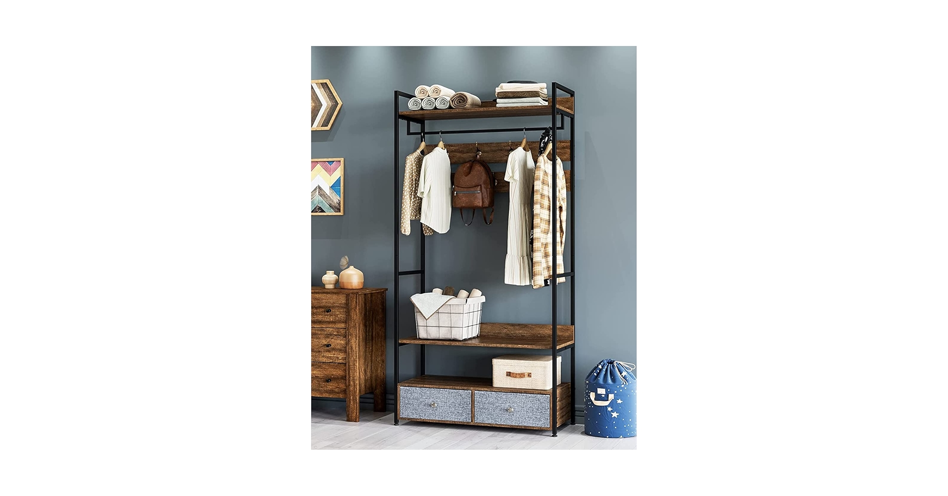 ① 特注　オーダー　店舗重機　大型　ワードローブ　クローゼット Amazon｜ITUSUT 自立式クローゼットオーガナイザー 吊り下げ