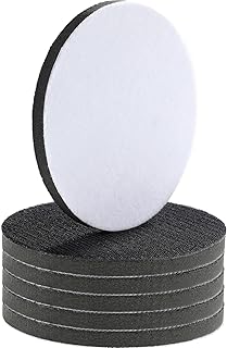 6 Inch Hook and Loop Soft Foams Buffering Pad Sponge Cushion Buffer Backing Pad 150 mm Soft Density Interface Pads Hook and Loop for 6 Inch Sanding Pad(6 Pieces)
