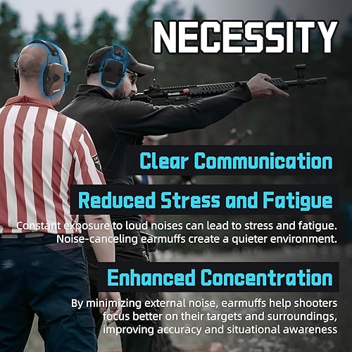 Miniatura 9 de ZOHAN EM054 Electronic Ear Protection for Shooting Range with Sound Amplification Noise Reduction, Ear Muffs for Gun Range