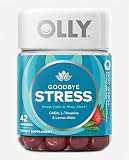 OLLY Adiós al Estrés Gomitas, GABA, L-teanina, melisa, suplemento para el alivio del estrés, sabor a baya - 42 unidades