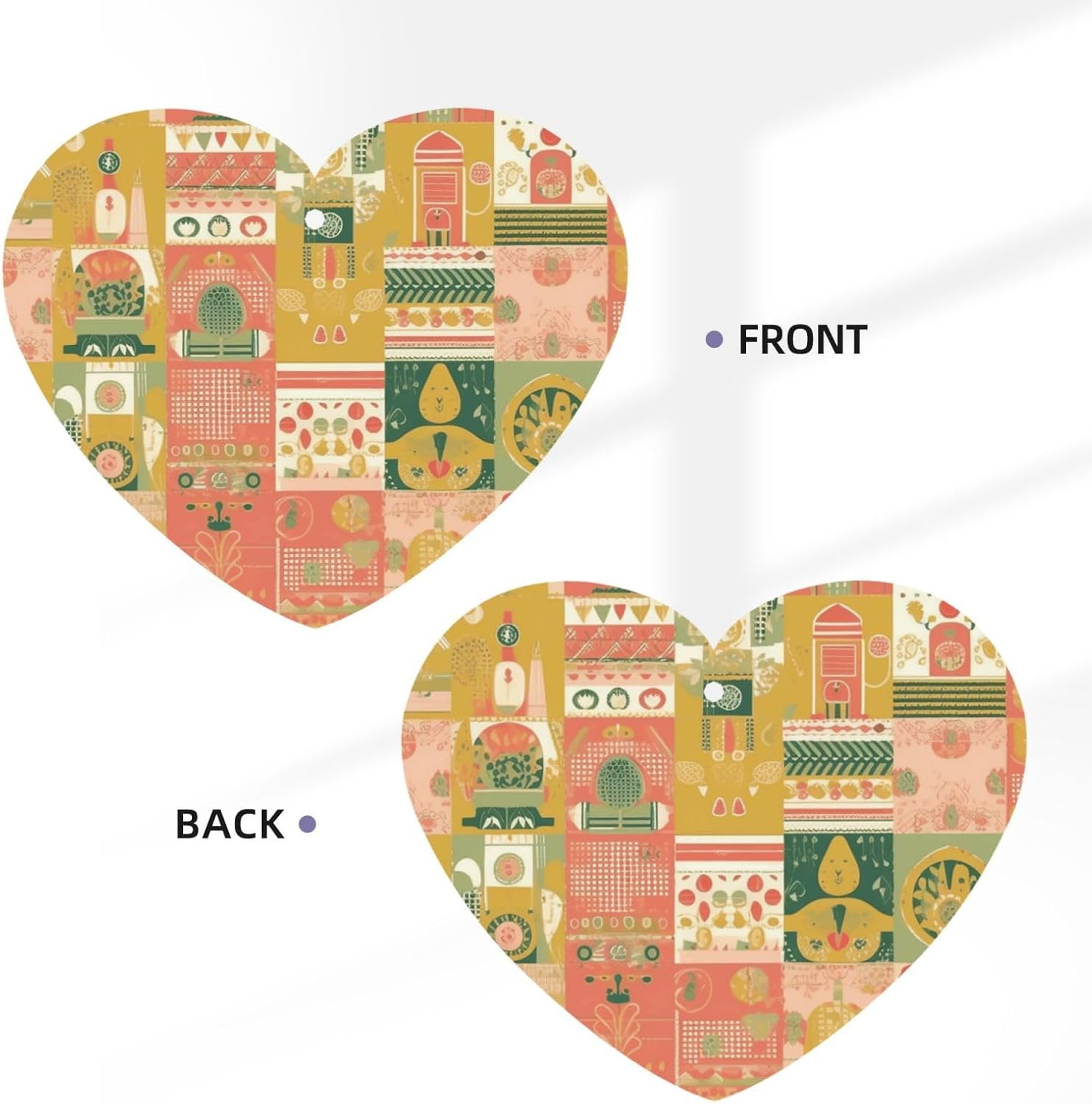 Car Air Freshener 24 PCS Pink Pattern Hanging Car Air Fresheners Auto Interior Decor Card Freshener Strong Scented Card Lavender Cars Scents for Office Bedroom Close Drawer Heart Shape