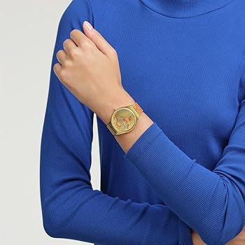 Amazon | [Swatch] 腕時計 ドラゴン ゴールド SYXZ104 イエロー
